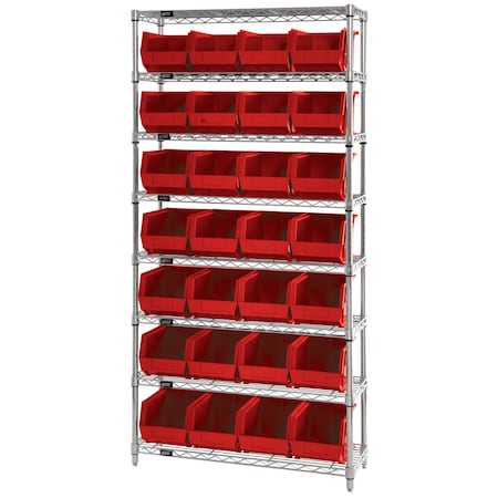Giant Open Hopper Wire Shelving Systems MPN:WR8-239RD