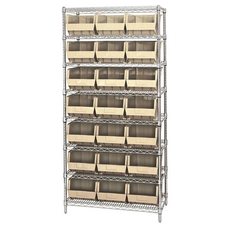 Giant Open Hopper Wire Shelving Systems MPN:WR8-255IV