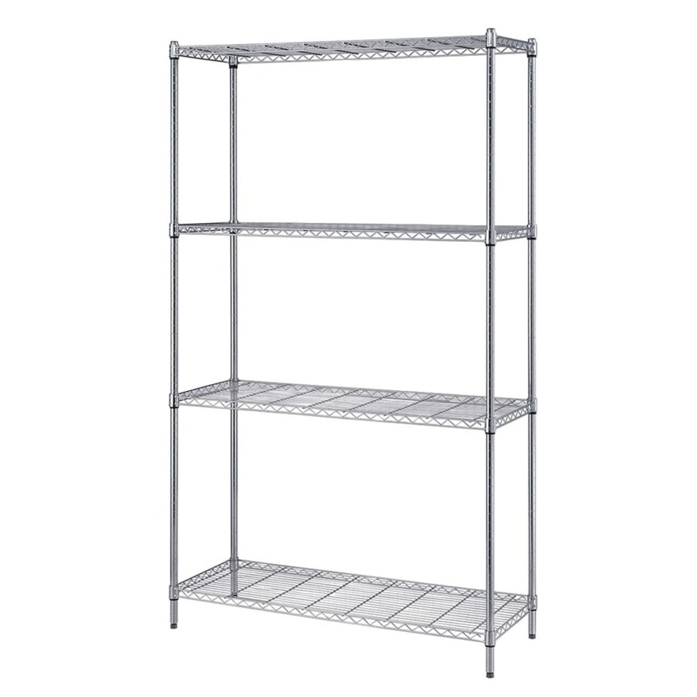 Quantum Proform Wire Shelving, 4-Tier, Silver MPN:RWR72-1848LD
