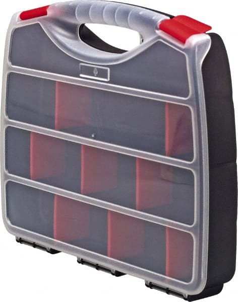 30 Compartment Black Bottom with Clear Top Small Parts Double Sided Organizer MPN:ORG80322