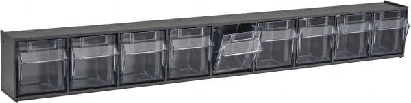 9 Compartment Gray Small Parts Tip Out Stacking Bin Organizer MPN:QTB309GY