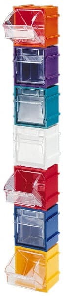 Single Compartment Blue Small Parts Tip Out Stacking Bin Organizer MPN:QTB409BL