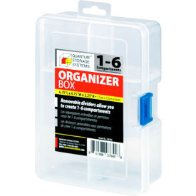 Quantum QB300 Organizer Box - 1-6 Adjustable Compartments - 6-3/4
