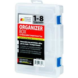 Quantum QB600 Organizer Box - 1-8 Adjustable Compartments 9-1/4