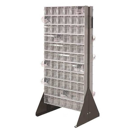 Double Sided Tip-Out Bin Rack, 52 in MPN:QFSM248-306GY