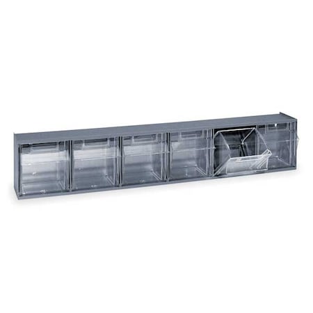 Plastic Tip-Out Bin Gray MPN:QTB306GY