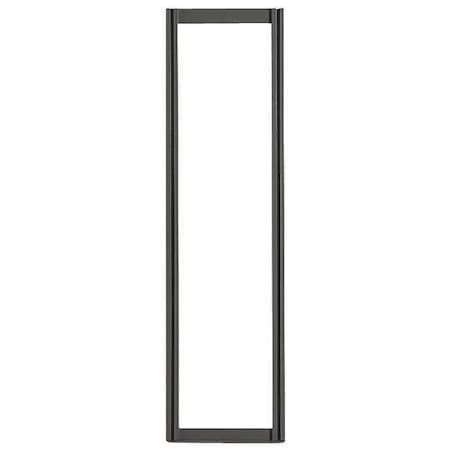 Tip Out Bin, Wall Frame, W24 In, H48 In, Blk MPN:QTF48