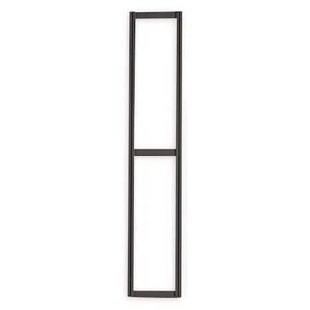 Tip Out Bin, Wall Frame, W24 In, H70 In, Blk MPN:QTF70