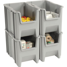Quantum Storage® Plastic Giant Hopper Bin 17-1/2