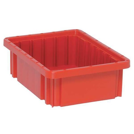 Polypropylene, Divider Box, Red, 10 7/8 in L, 3 1/2 in H MPN:DG91035RD
