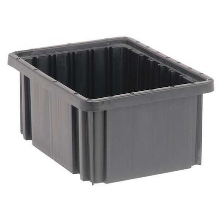 Polypropylene, Divider Box, Black, 10 7/8 in L, 5 in H MPN:DG91050CO