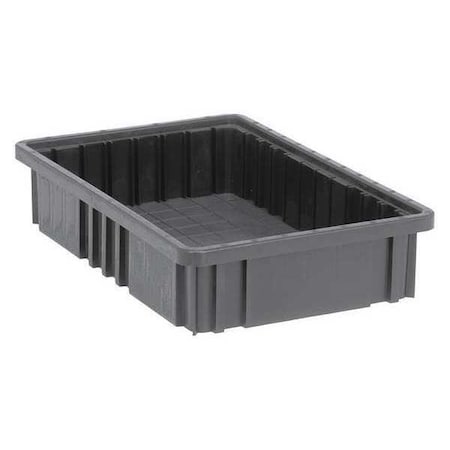 Polypropylene, Divider Box, Black, 16 1/2 in L, 3 1/2 in H MPN:DG92035CO