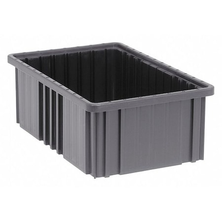 Polypropylene, Divider Box, Black, 16 1/2 in L, 6 in H MPN:DG92060CO