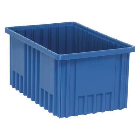Divider Box, Polypropylene, Blue, 8 in H, 10 7/8 in W, 16 1/2 in L MPN:DG92080BL