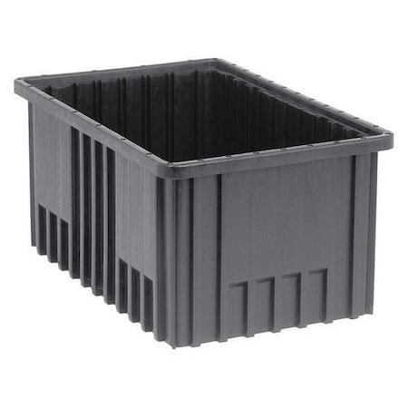 Polypropylene, Divider Box, Black, 16 1/2 in L, 8 in H MPN:DG92080CO