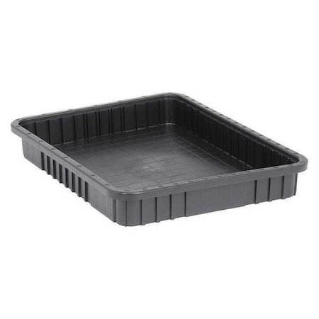 Polypropylene, Divider Box, Black, 22 1/2 in L, 3 in H MPN:DG93030CO