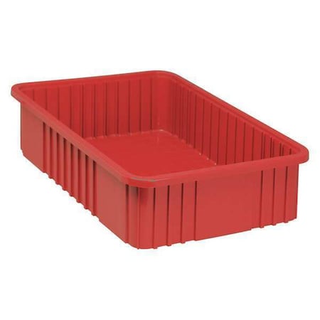 Divider Box, Polypropylene, Red, 6 in H, 17 1/2 in W, 22 1/2 in L MPN:DG93060RD