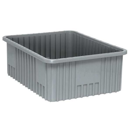 Polypropylene, Divider Box, Gray, 22 1/2 in L, 8 in H MPN:DG93080GY
