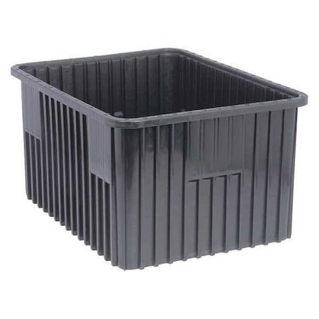 Polypropylene, Divider Box, Black, 22 1/2 in L, 12 in H MPN:DG93120CO