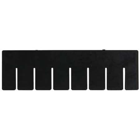 Plastic Divider, Black, 10 7/8 in L, 8 1/4 in H, 6 PK MPN:DL91035CO
