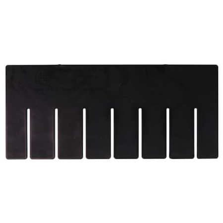 Plastic Divider, Black, 10 7/8 in L, 8 1/4 in H, 6 PK MPN:DL91050CO