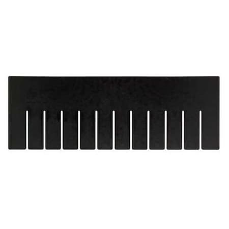 Plastic Divider, Black, 15 1/4 in L, 5 1/2 in H, 6 PK MPN:DL92060CO