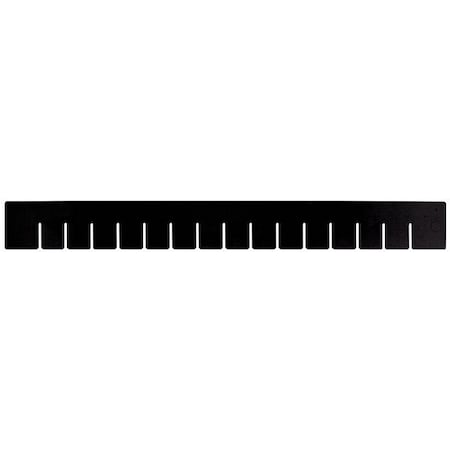 Plastic Divider, Black, 22 1/2 in L, 17 1/2 in H, 6 PK MPN:DL93030CO