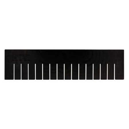 Plastic Divider, Black, 22 1/2 in L, 17 1/2 in H, 6 PK MPN:DL93060CO