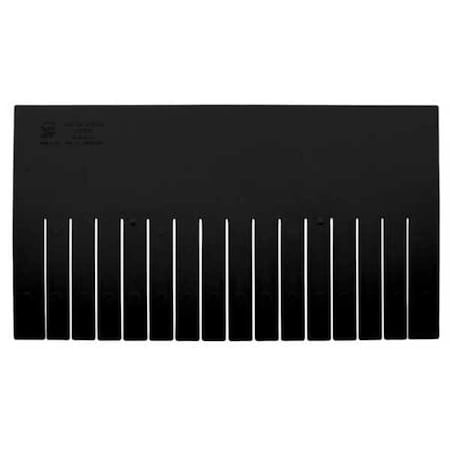 Plastic Divider, Black, 22 1/2 in L, 12 in H, 6 PK MPN:DL93120CO