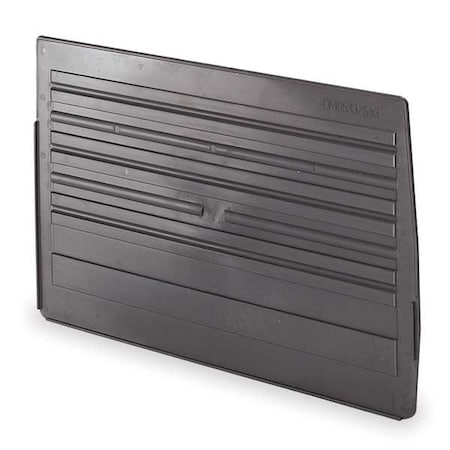 Plastic Divider, Black, 16 3/4 in L, 1/4 in H MPN:DMS543