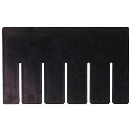 Plastic Divider, Black, 10 7/8 in L, 8 1/4 in H, 6 PK MPN:DS91050CO