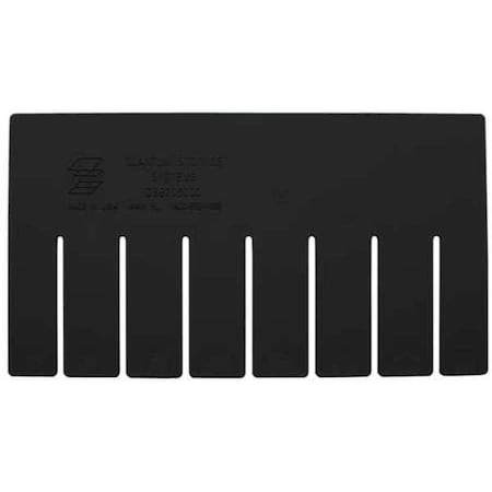 Plastic Divider, Black, 16 1/2 in L, 10 7/8 in H, 6 PK MPN:DS92060CO