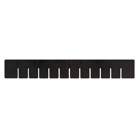 Plastic Divider, Black, 22 1/2 in L, 17 1/2 in H, 6 PK MPN:DS93030CO