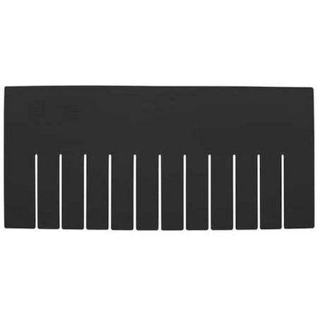 Plastic Divider, Black, 15 3/4 in L, 7 1/4 in H, 6 PK MPN:DS93080CO