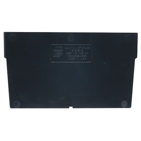 Plastic Divider, Black, 7 5/8 in L, 3 in H, 50 PK MPN:DSB107/108/114
