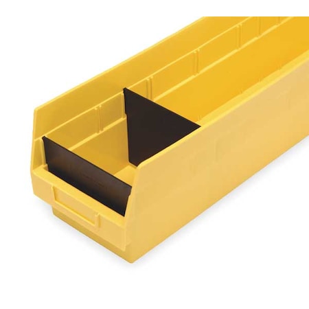 Plastic Divider, Black, 4 1/8 in L, 1/2 in H, 50 PK MPN:DSB202/204/206