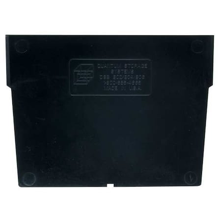 Plastic Divider, Black, 5 1/2 in L, 7 1/2 in H, 50 PK MPN:DSB802/804/806