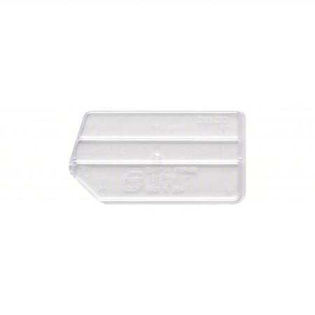 Plastic Bin Divider, Clear, 4 in L, 2 in H, 6 PK MPN:DUS210CL