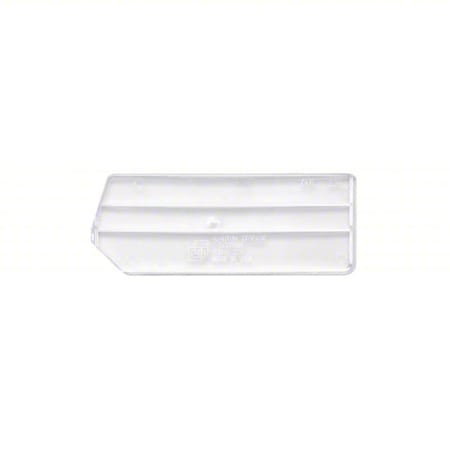 Plastic Bin Divider, Clear, 6 in L, 2 in H, 6 PK MPN:DUS220CL