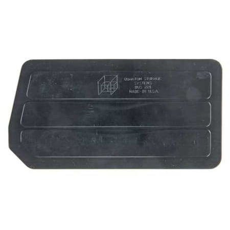 Plastic Divider, Black, 8 1/2 in L, 4 1/2 in H, 6 PK MPN:DUS221