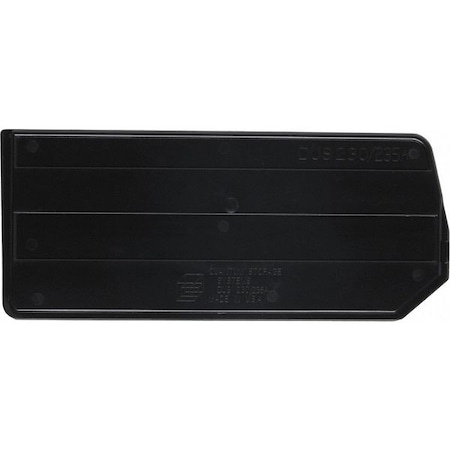 Plastic Divider, Black, 10 in L, 4 1/4 in H, 6 PK MPN:DUS230/235