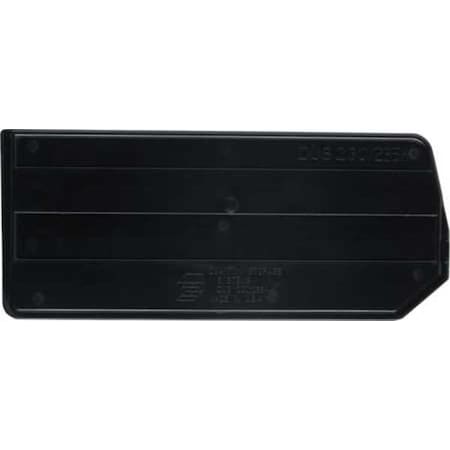 Plastic Divider, Black, 10 in L, 4 1/4 in H, 6 PK MPN:DUS235CO
