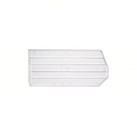 Plastic Bin Divider, Clear, 14 in L, 6 in H, 6 PK MPN:DUS240/250CL