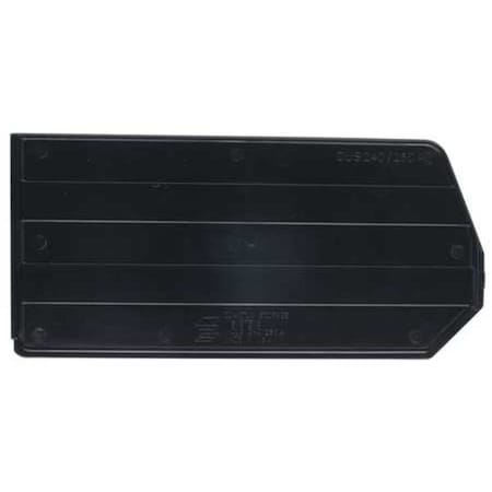 Plastic Divider, Black, 13 3/4 in L, 6 1/2 in H, 6 PK MPN:DUS240CO