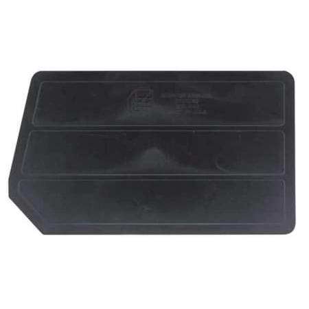 Plastic Divider, Black, 12 3/4 in L, 7 1/2 in H, 6 PK MPN:DUS242