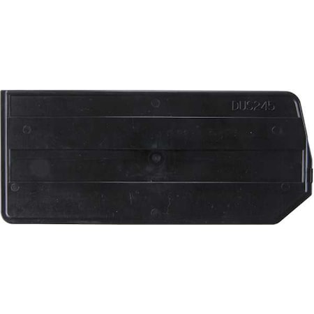 Plastic Divider, Black, 10 in L, 4 1/4 in H, 6 PK MPN:DUS245