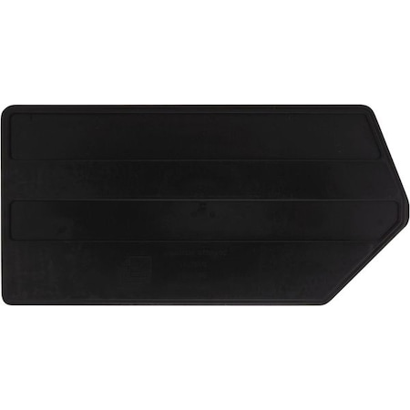 Plastic Divider, Black, 15 in L, 7 1/4 in H, 6 PK MPN:DUS255