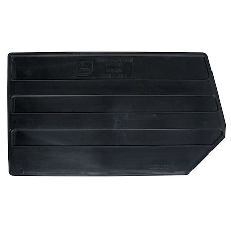 Plastic Divider, Black, 17 1/8 in L, 9 3/4 in H, 6 PK MPN:DUS260