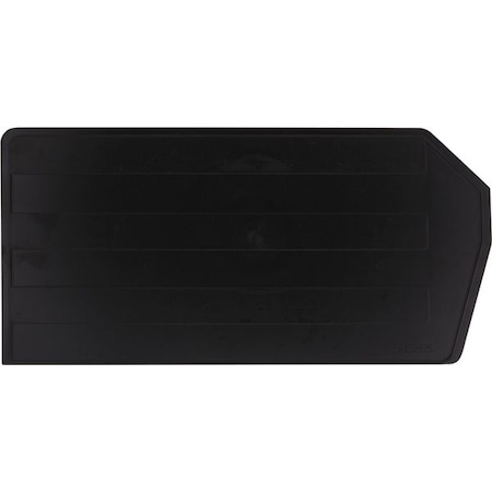Plastic Divider, Black, 16 in L, 8 in H, 6 PK MPN:DUS265
