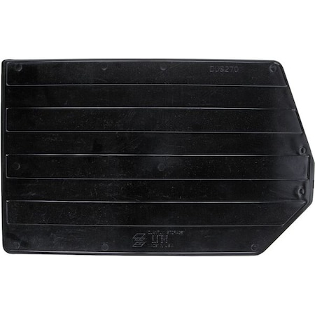 Plastic Divider, Black, 17 in L, 10 1/4 in H, 6 PK MPN:DUS270